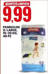 Pannolini X-Large, 15-30 Kg, 48 Pz Pannolini X-Large, 15-30 Kg, 48 Pz