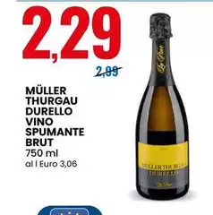 Brut - Müller Thurgau Durello Vino Spumante