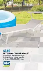 Outdoor - Lettino Con Parasole Outdoor - Lettino Con Parasole