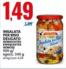 Insalata Per Riso Delicato Gemisches Eingelegres Gemuse