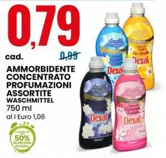 Dexal - Ammorbidente Concentrato Profumazioni Assortite