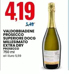 Valdobbiadene - Prosecco Superiore DOCG Millesimato Extra Dry Prosecco Valdobbiadene - Prosecco Superiore DOCG Millesimato Extra Dry Prosecco