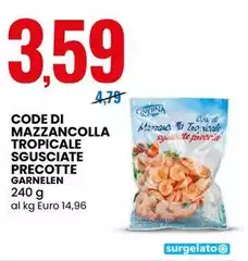 Code Di Mazzancolla Tropicale Sgusciate Precotte