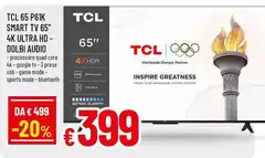 TCL - 65 P61K Smart Tv 65" 4k Ultra Hd - Dolbi Audio