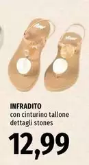 Infradito Con Cinturino Tallone Dettagli Stones