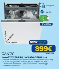 Candy - Lavastoviglie Da Incasso CI6B4F1MA Candy - Lavastoviglie Da Incasso CI6B4F1MA