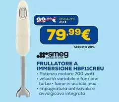 Smeg - Frullatore A Immersione HBF11CREU
