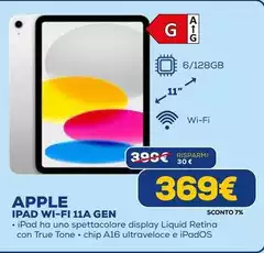 Apple - Ipad Wi-Fi 11A Gen Apple - Ipad Wi-Fi 11A Gen