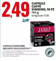 Capsule - Caffe Ginseng, 16 Pz Capsule - Caffe Ginseng, 16 Pz