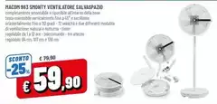 Macom - 983 Smonty Ventilatore Salvaspazio