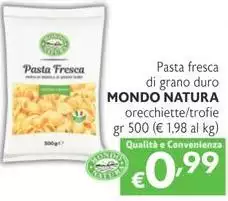 Mondo Natura - Pasta Fresca Di Grano Duro