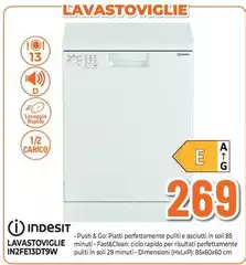 Indesit - Lavastoviglie In2fe13dtw