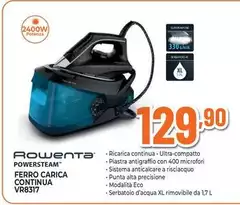 Rowenta - Ferro Carica Continua Vr8317 Rowenta - Ferro Carica Continua Vr8317