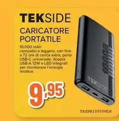 Tekside - Caricatore Portatile