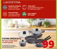 Lagostina - Cucina Green 8 Pz