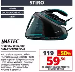 Imetec - Sistema Stirante Smartvapor 9047 Imetec - Sistema Stirante Smartvapor 9047