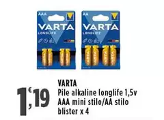 Varta - Pile Alkaline Longlife 