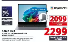 Samsung - Notebook Galaxy Book 6 Pro NP940XJG-KG1IT Samsung - Notebook Galaxy Book 6 Pro NP940XJG-KG1IT