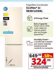 Samsung - Frigorifero Combinato Ecoflex AI RB38C603DEL