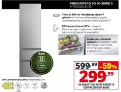 Haier - Frigorifero 3D 60 Serie 3 HTR3620CNMG
