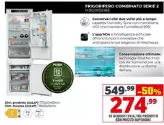 Haier - Frigorifero Combinato Serie 2 HBQW5518E 