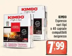 Kimbo - Espresso Capsule Compatibili Nespresso Kimbo - Espresso Capsule Compatibili Nespresso