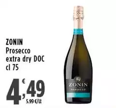 Zonin - Prosecco Extra Dry Doc