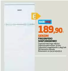 Sekom - Frigorifero SHDP28NSMIWEI