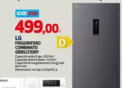 LG - Frigorifero Combinato GBBSJ21DEP