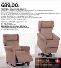 Fiocco - Poltrona Relax Mod. Celeste Fiocco - Poltrona Relax Mod. Celeste