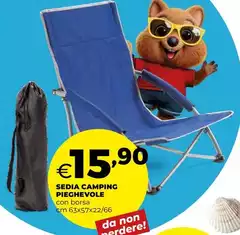 Sedia Camping Pieghevole Sedia Camping Pieghevole