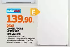 Daya - Congelatore Verticale Dmcv603me Daya - Congelatore Verticale Dmcv603me