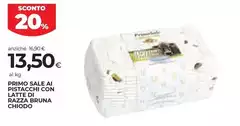 Primo sale - Sale Ai Pistacchi Con Latte Di Razza Buna Chiodo Primo sale - Sale Ai Pistacchi Con Latte Di Razza Buna Chiodo