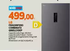 LG - Frigorifero Combinato GBBS1212DEP