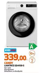 Candy - Lavatrice GD4108-S Candy - Lavatrice GD4108-S