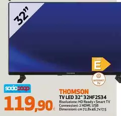 Thomson - Tv Led 32" 32HF2S34 Thomson - Tv Led 32" 32HF2S34