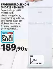 Sekom - Frigorifero Shdp28nsmwèl Sekom - Frigorifero Shdp28nsmwèl
