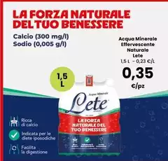 Lete - Acqua Minerale Effervescente Naturale