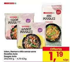Despar - Udon, Ramen O Mie Senza Uova Noodles