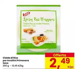 Save - Cialde Di Riso Per Involtini Primavera Save - Cialde Di Riso Per Involtini Primavera
