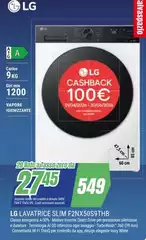 LG - F2NX50S9THB Lavatrice 9kg, Classe A, 1400 giri, Vapore LG - F2NX50S9THB Lavatrice 9kg, Classe A, 1400 giri, Vapore