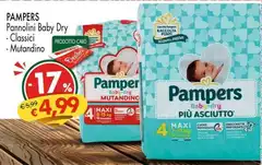 Pampers - Pannolini Baby Dry Classici/ Mutandino Pampers - Pannolini Baby Dry Classici/ Mutandino