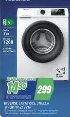 Hisense - Lavatrice Snella Wfqp701219ym Hisense - Lavatrice Snella Wfqp701219ym