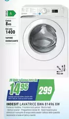 Indesit - Lavatrice BWA 81496 XW Indesit - Lavatrice BWA 81496 XW