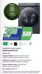 Haier - Lavatrice Slim X Serie 7 HW90-B1435G7GTUIT Haier - Lavatrice Slim X Serie 7 HW90-B1435G7GTUIT