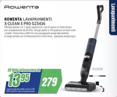 Rowenta - Lavapavimenti X-clean 5 Pro Gz5436