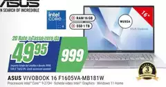 Asus - Vivobook 16 F1605va-mb18lw