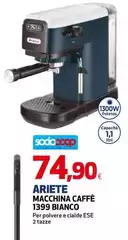 Ariete - Macchina Caffè 1399 Bianco Ariete - Macchina Caffè 1399 Bianco