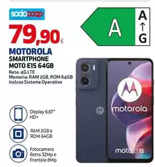 Motorola - Smartphone Moto E15 64gb