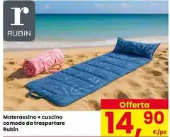 Rubino - Materassino + Cuscino Comodo Da Trasportare Rubino - Materassino + Cuscino Comodo Da Trasportare